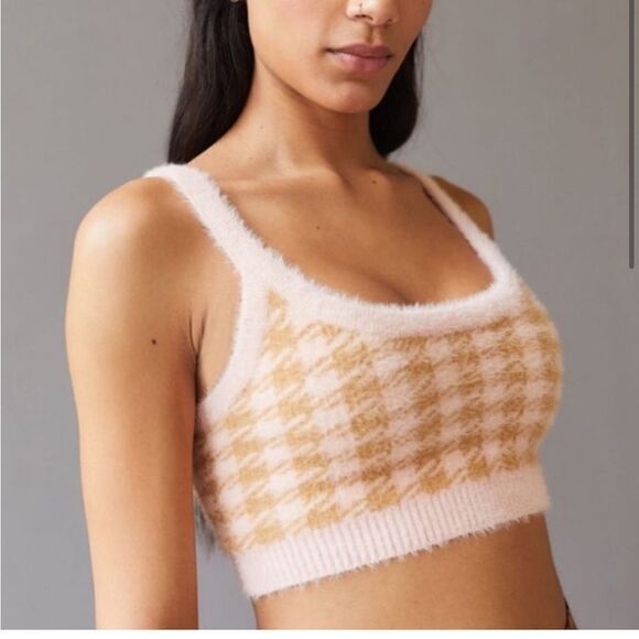 For Love and Lemons Cher Houndstooth Cardigan Sweater and Tank Set 1X NWT - Picture 3 of 15